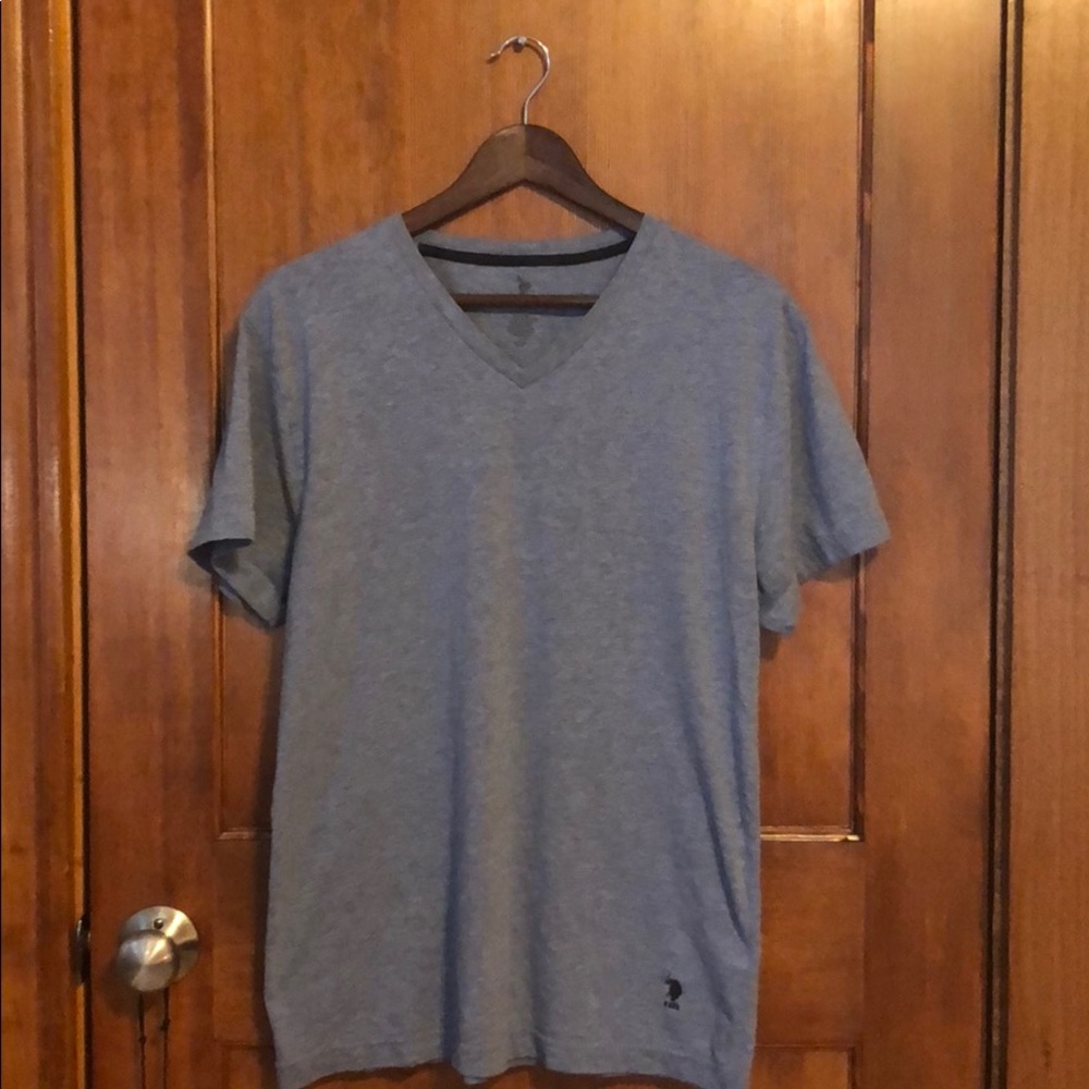 US Polo Assn. Light Blue V Neck Tee